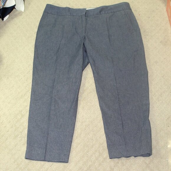 Talbots Women's Size 8P Pants (31" x 22") Slim Crop Four Pockets Blue - Picture 1 of 6